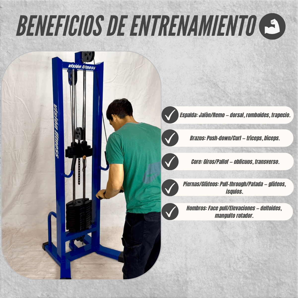 Polea Simple Alta/Baja Artuculada